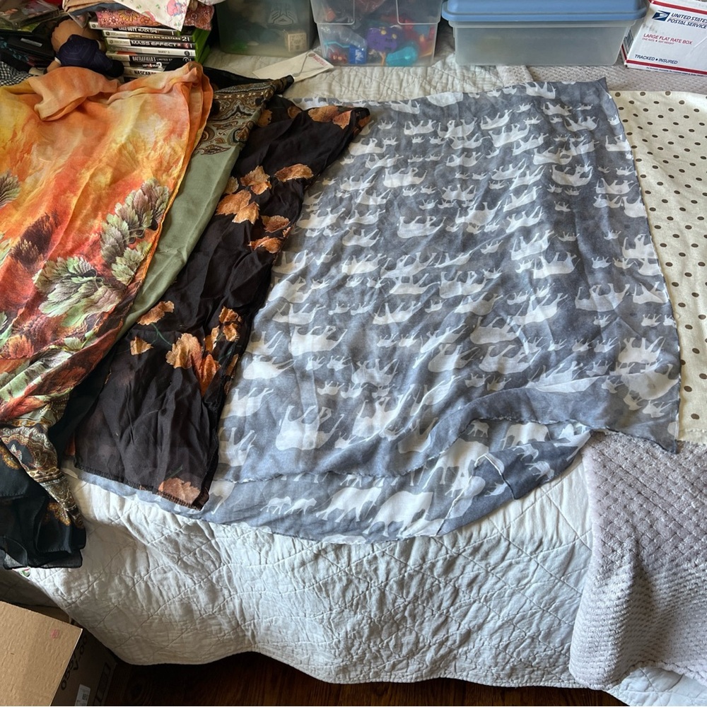 Assorted Patterned Scarves - image 1